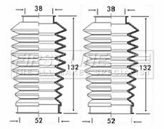 First Line - STEERING GAITER KIT - FSG3189 - Fits: Opel Vauxhall - ZF Power Steer
