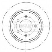 Borg & Beck - BRAKE DISC PAIR - BBD5418 - Fits: Kia Optima 1.7CRDi,2.0i 03/12-
