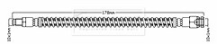 Borg & Beck - BRAKE HOSE - BBH6940 - Fits: PSA ZX(N2),205 I/II,309 I/II
