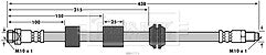 Borg & Beck - BRAKE HOSE - BBH7771 - Fits: Ford Focus 2.5ST 09/05-12