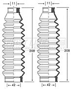 First Line - STEERING GAITER KIT - FSG3255 - Fits: Seat Arosa, VW Lupo, Polo PAS