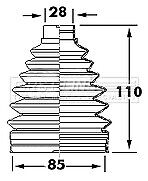 First Line - CV JOINT BOOT KIT - FCB6119 - Fits: Nissan Qashqai 06-
