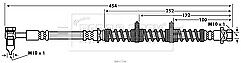 Borg & Beck - BRAKE HOSE - BBH7596 - Fits: Landrover Freelander 02-06