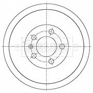 Borg & Beck - BRAKE DRUM - BBR7278 - Fits: Rapid, Polo 05/15-