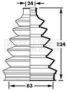 First Line - CV JOINT BOOT KIT - FCB2383 - Fits: Honda HR-V - Front Outer