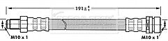 Borg & Beck - BRAKE HOSE - BBH6979 - Fits: Ford Focus (disc) 1998-