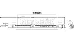 Borg & Beck - BRAKE HOSE - BBH8985 - Fits: RAV 4 V (2018-) _A5_