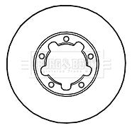 Borg & Beck - BRAKE DISC PAIR - BBD5232 - Fits: Nissan Cabstar 3.5t 06-