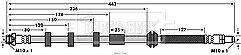 Borg & Beck - BRAKE HOSE - BBH7598 - Fits: Landrover Freelander II 07-