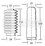 First Line - STEERING GAITER KIT - FSG3005 - Fits: Volkswagen
