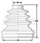 First Line - CV JOINT BOOT KIT - FCB6224 - Fits: Vauxhall Astra, Vectra, Zafira