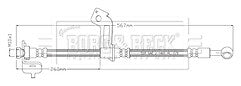 Borg & Beck - BRAKE HOSE - BBH8899 - Fits: Sorento 09/14-