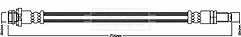 Borg & Beck - BRAKE HOSE - BBH8607 - Fits: VOLVO S80 01/08-09/12