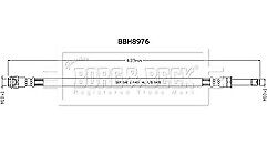 Borg & Beck - BRAKE HOSE - BBH8976 - Fits: Sprinter (2006-) 906,907, 910 series