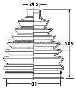 First Line - CV JOINT BOOT KIT - FCB6234 - Fits: Toyota Auris