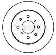 Borg & Beck - BRAKE DISC PAIR - BBD4398 - Fits: Honda Civic 1.6,1.7TD 01-10/05