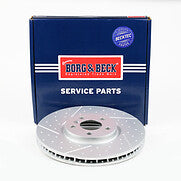 Borg & Beck - BRAKE DISC SINGLE - BBD6232S - Fits: Mini (F55)+Perf. Brakes 09/13- DRILLED