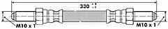 Borg & Beck - BRAKE HOSE - BBH6135 - Fits: Ford Capri,Cortina,Jag XJ,XJS
