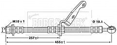 Borg & Beck - BRAKE HOSE - BBH6783 - Fits: Honda CR-V 97-02