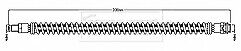 Borg & Beck - BRAKE HOSE - BBH8724 - Fits: S Class (W220), SL Class (R230) 01>12