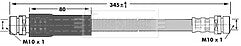 Borg & Beck - BRAKE HOSE - BBH6966 - Fits: Ford Fusion 02-12