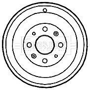 Borg & Beck - BRAKE DRUM - BBR7122 - Fits: Fiat Grande Punto 06-