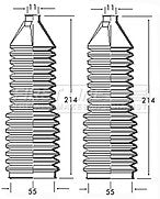 First Line - STEERING GAITER KIT - FSG3098 - Fits: Fiat, Lancia - Power Steering