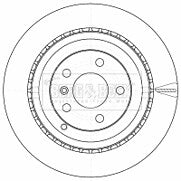 Borg & Beck - BRAKE DISC PAIR - BBD4543 - Fits: Merc M Klasse W 164 18 in 05-