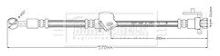 Borg & Beck - BRAKE HOSE - BBH8901 - Fits: i20 11/14-