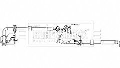 Borg & Beck - BRAKE HOSE - BBH8533 - Fits: PEUGEOT 308 II 08/13-