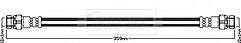 Borg & Beck - BRAKE HOSE - BBH8024 - Fits: Mit L200 (K7T,K6T) 2.5TD 96-07