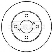 Borg & Beck - BRAKE DISC PAIR - BBD4791 - Fits: Suzuki Carry 99-