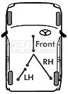 First Line - BRAKE CABLE - FKB3427 - Fits: Chrysler Grand Voyager 08-
