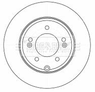 Borg & Beck - BRAKE DISC PAIR - BBD4525 - Fits: Hyundai Sonata V 3.3 01/05-