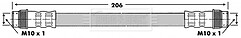 Borg & Beck - BRAKE HOSE - BBH6274 - Fits: Peugeot405,Ren Twingo,Espace