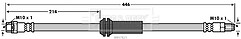 Borg & Beck - BRAKE HOSE - BBH7823 - Fits: Mini One 11/06-04/07