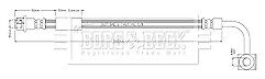 Borg & Beck - BRAKE HOSE - BBH8932 - Fits: Insignia 4 link rear suspension BJ4 08/17-