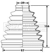 First Line - CV JOINT BOOT KIT - FCB6290 - Fits: Mercedes ML270, ML350