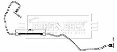 Borg & Beck - BRAKE HOSE - BBH8795 - Fits: DS5 2013-2015