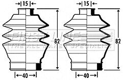First Line - STEERING GAITER KIT - FSG3304 - Fits: Honda Accord CB7
