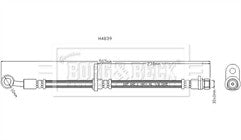 Borg & Beck - BRAKE HOSE - BBH6786 - Fits: Honda HR-V 99-06