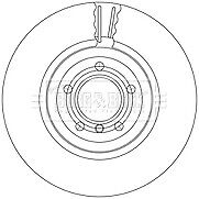 Borg & Beck - BRAKE DISC SINGLE - BBD7002S - Fits: 5 Series (E60, E61) 535d 09/04 -12/10
