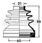First Line - CV JOINT BOOT KIT - FCB2850 - Fits: Mini,Mitsubishi,Vauxhall,Rover