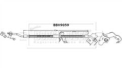 Borg & Beck - BRAKE HOSE - BBH9059 - Fits: Tucson,Sportage 2015-
