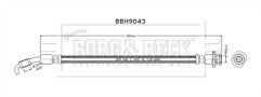 Borg & Beck - BRAKE HOSE - BBH9043 - Fits: Juke F15 2010-