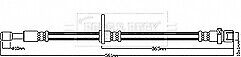 Borg & Beck - BRAKE HOSE - BBH8197 - Fits: Subaru Forester(SG)EJ204 05-08