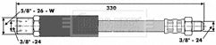 Borg & Beck - BRAKE HOSE - BBH6538 - Fits: Rover Mini 69-84