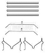 Borg & Beck - FITTING KIT - PADS - BBK1491 - Fits: Toyota Landcruiser 98-