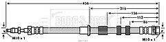 Borg & Beck - BRAKE HOSE - BBH7583 - Fits: Ford C-Max,Grand C-Max,Focus
