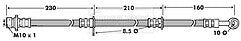 Borg & Beck - BRAKE HOSE - BBH7448 - Fits: Honda S2000 (AP) 99-07